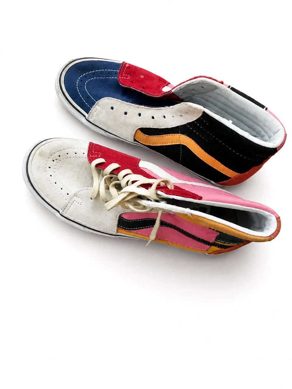 Vans SK8-Hi Patchwork Multi Color Unisex Sneakers Men’s 8 Women’s 9.5
